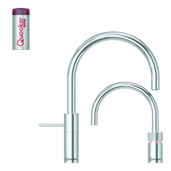 Quooker TWINTAPS Nordic Round + Combi 2.2