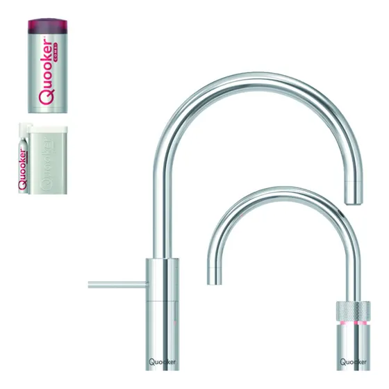 Quooker Twintaps Round Combi + Cube