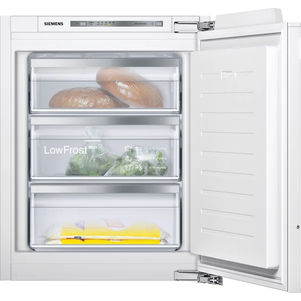 Siemens iQ500 inbouw vriezer 72 cm, lowFrost, softClose