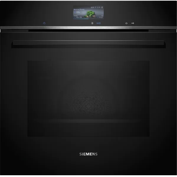 Siemens iQ700 inbouwoven 60 cm met ecoClean en Home Connect, zwart