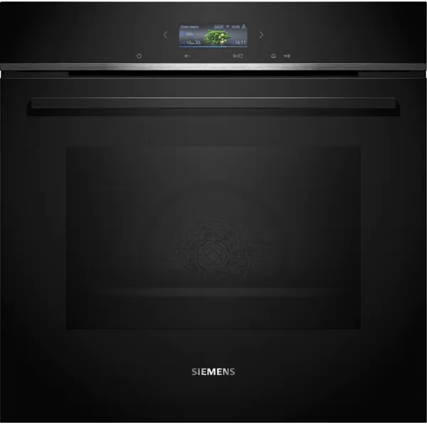 Siemens iQ700 inbouwoven 60 cm met pyrolyse en Home Connect, zwart
