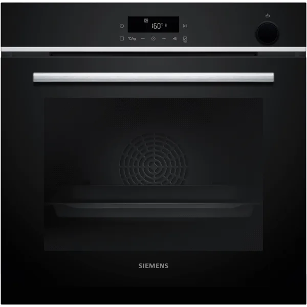 Siemens iQ300 inbouwoven 60 cm met toegevoegde stoom en pyrolyse, inox
