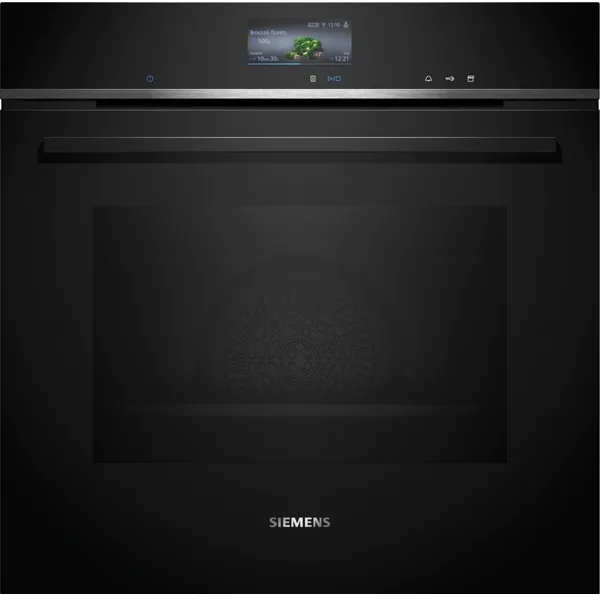 Siemens iQ700 inbouwoven 60 cm met volwaardige stoom, zwart