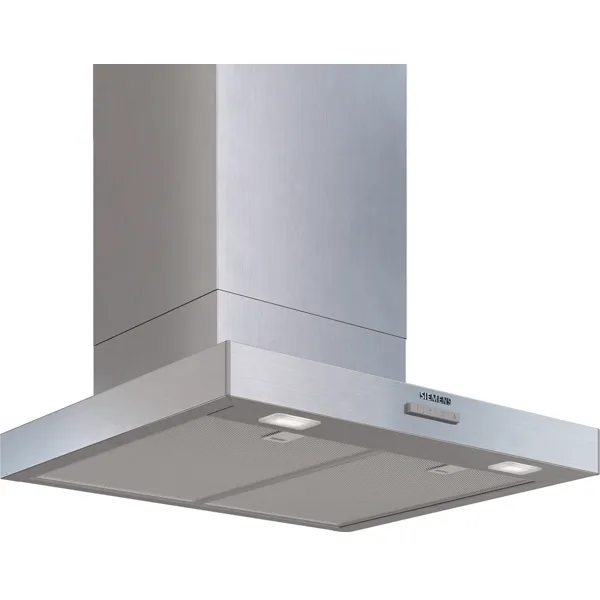 Siemens iQ300 wandschouwkap 60 cm, blokmodel, metaal-look