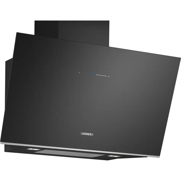 Siemens iQ700 schuine wandschouwkap 90 cm, zwart glas