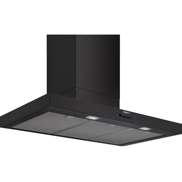 Siemens iQ300 wandschouwkap 90 cm, blokmodel, matzwart