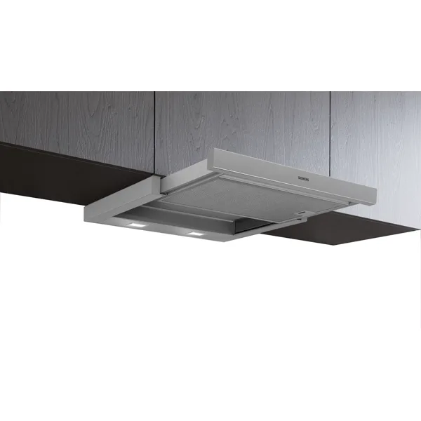 Siemens iQ300 vlakschermkap 60 cm, zilvermetaal