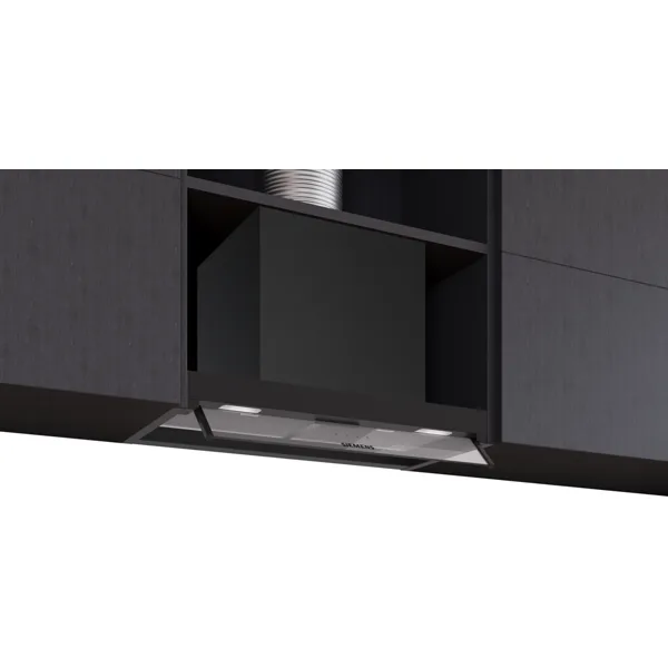 Siemens iQ300 geïntegreerde blokkap 60 cm, glas, matzwart