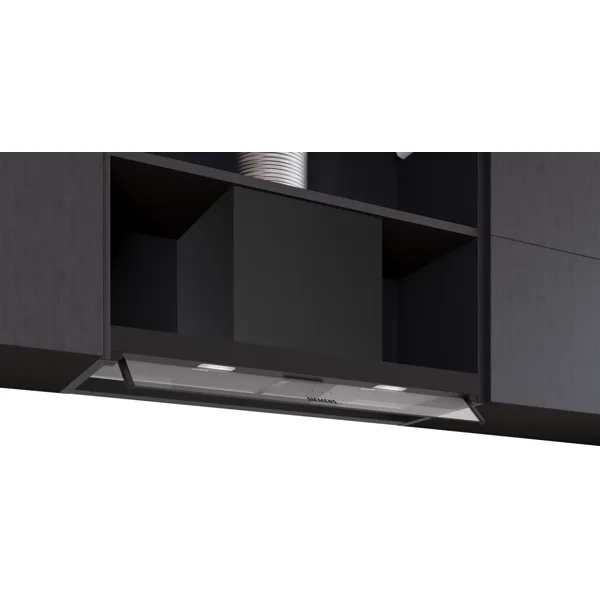 Siemens iQ300 geïntegreerde blokkap 80 cm, glas, matzwart